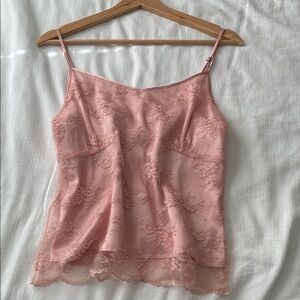 Vintage Y2K Nine West Camisole Lace Top Sz 6 XS S